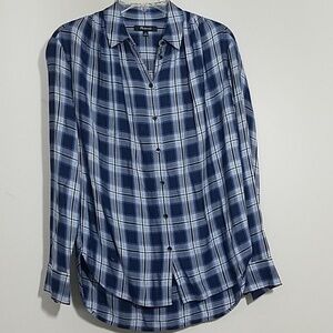 Madewell plaid Button down top